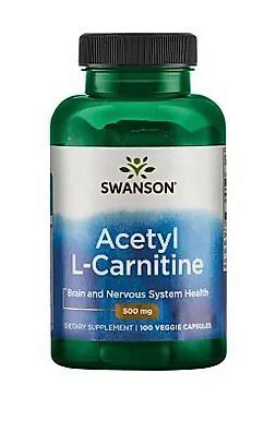 SWANSON ACETYL L-CARNITINE 500 mg 100 kaps.